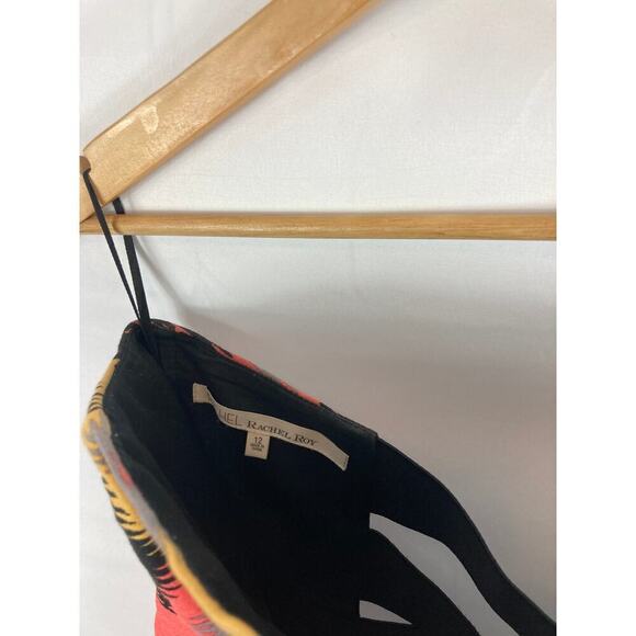 Rachel Roy Ikat Geometric Strapless Dress Size 12 - Picture 3 of 5